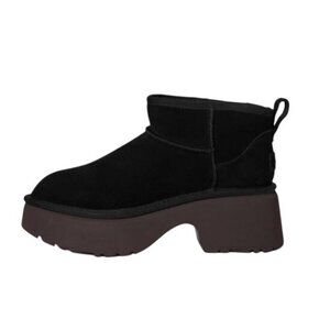 UGG Classic Ultra Mini New Heights Boots Womens 10 Fur Cozy Boho Whimsygoth